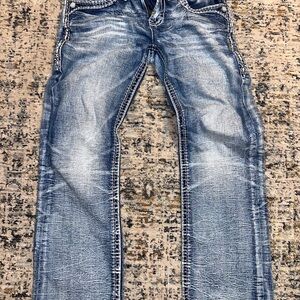 Rock Revival Stylish Blue Jeans for Men